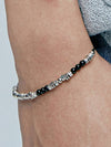 Black Antique Silver Beads Bracelet - KND - BALAAN 7