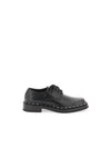 Leather Lace-Up Derby Black - VALENTINO - BALAAN 2