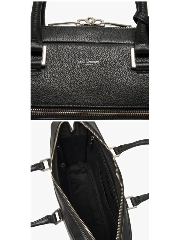 Sac De Jour Supple Brief Case Black - SAINT LAURENT - BALAAN 4