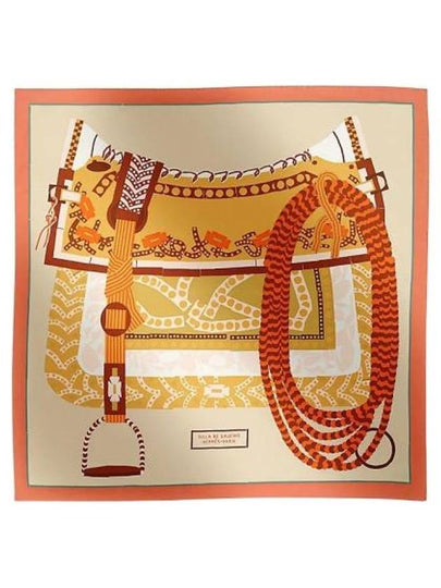 Silla De Gaucho 90 Scarf Rose Poudre - HERMES - BALAAN 2