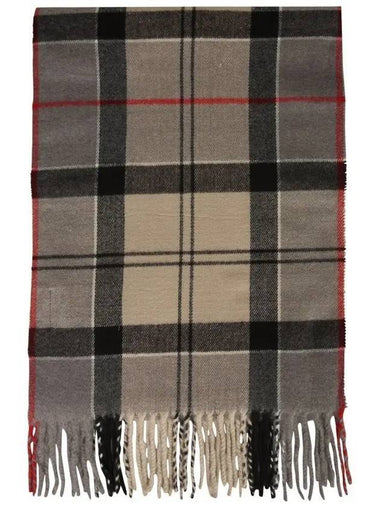 Galingale Tartan Scarf Brown - BARBOUR - BALAAN 1