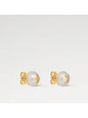 My Mix Pearl Earrings Gold White - LOUIS VUITTON - BALAAN 5