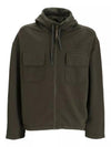 Fleece hood zip up 17CMSS021A006372G - CP COMPANY - BALAAN 2