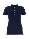 Women's Julie Embroidered Logo Short Sleeve Polo Shirt Navy - POLO RALPH LAUREN - BALAAN 5