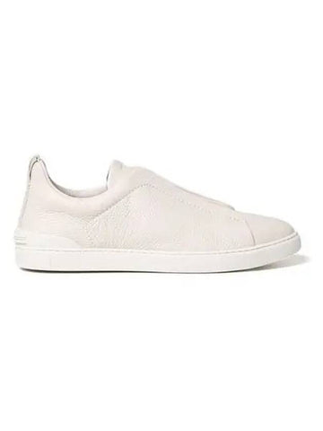 Zegna Triple Stitch Slim On Sneakers Cream LHCVOS4667Z - ERMENEGILDO ZEGNA - BALAAN 1