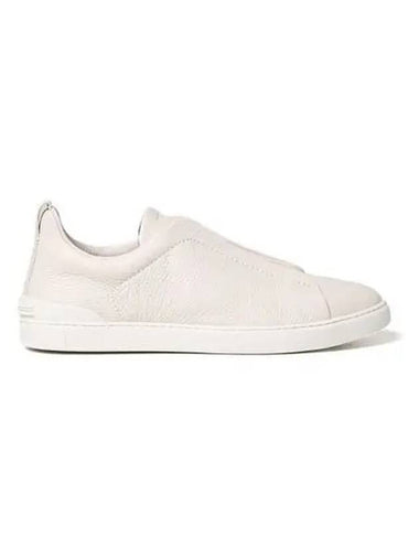 Zegna Triple Stitch Slim On Sneakers Cream LHCVOS4667Z - ERMENEGILDO ZEGNA - BALAAN 1