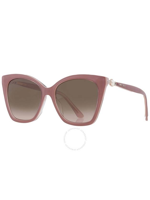 Jimmy Choo Brown Gradient Butterfly Ladies Sunglasses RUA/G/S 0Y9A/HA 56 - JIMMY CHOO - BALAAN 3