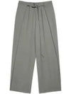 Band Pintuck Wide Pants Mineral Grey - AMI - BALAAN 2