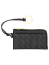 Intrecciato L Zip Leather Card Wallet Black - BOTTEGA VENETA - BALAAN 2