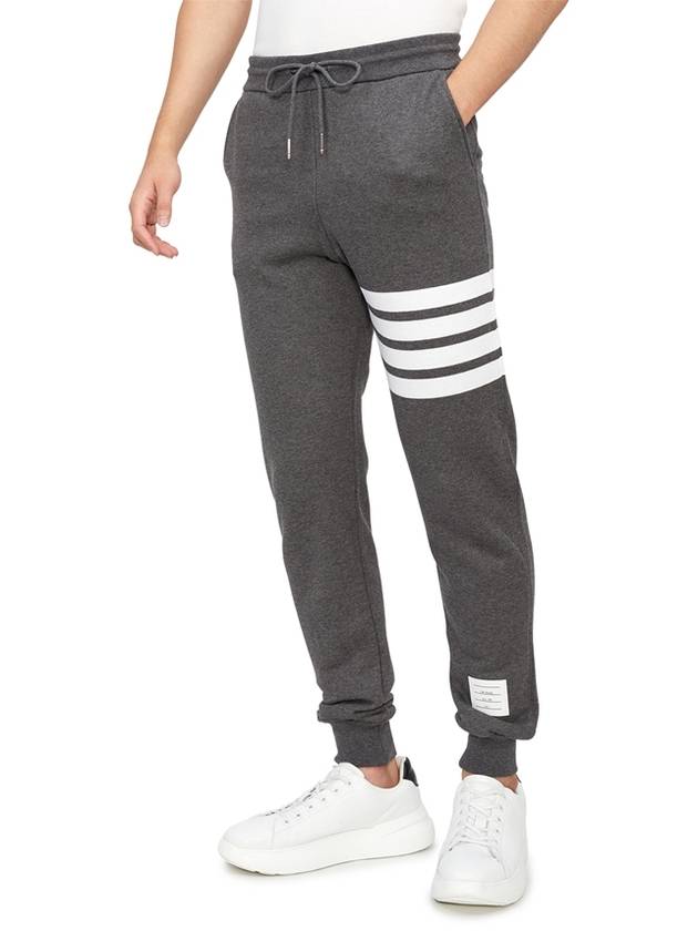 Signature 4 Bar Stripe Track Pants Dark Grey - THOM BROWNE - BALAAN 5