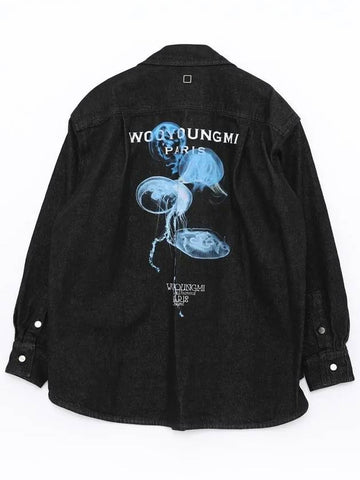 W241SH15862G Jellyfish Denim Shirt - WOOYOUNGMI - BALAAN 1