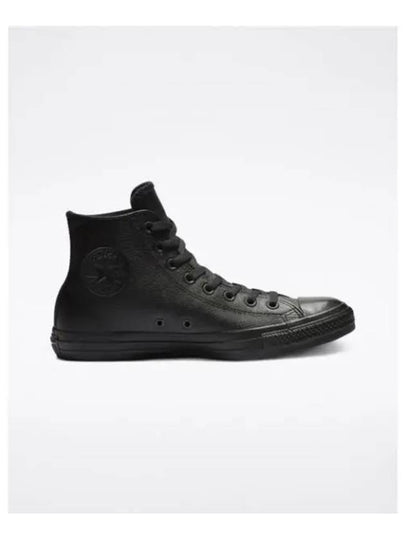 Chuck Taylor All Star Leather High Top Sneakers Black - CONVERSE - BALAAN 2