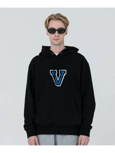 V Logo Wappen Hoodie Black - VESTITO - BALAAN 1