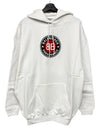 BB logo oversized hooded top white - BALENCIAGA - BALAAN.