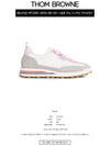 Tech Runner Low Top Sneakers White Pink - THOM BROWNE - BALAAN 3