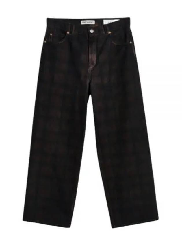 Bust Cut Overdye Lumber Check Wide Jeans Black - OUR LEGACY - BALAAN 2