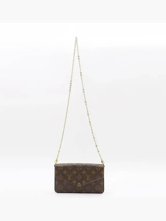 M61276 Monogram Canvas Pochette Felicie Wallet Clutch and Crossbag - LOUIS VUITTON - BALAAN 4