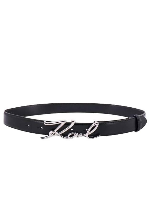 Women s Signature Small Hip Belt 235W3101 A999 Black BPG - KARL LAGERFELD - BALAAN 1