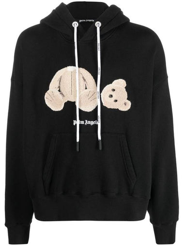 Broken Bear Hoodie Black - PALM ANGELS - BALAAN 1