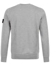 Wappen Patch Garment Dyed Sweatshirt Grey - STONE ISLAND - BALAAN 4