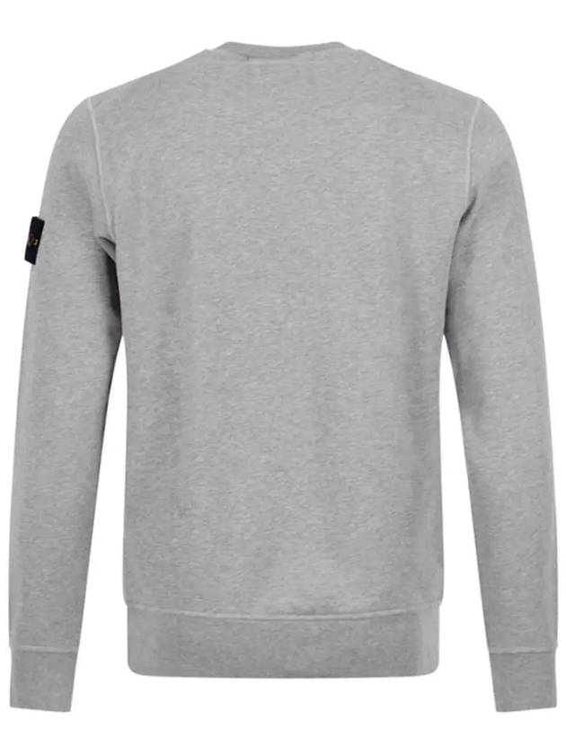 Wappen Patch Garment Dyed Sweatshirt Grey - STONE ISLAND - BALAAN 4