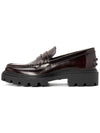 Leather Penny Loafers Burgundy - TOD'S - BALAAN 5