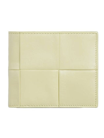 Intrecciato Maxi Cassette Half Wallet Lemon Washed - BOTTEGA VENETA - BALAAN 1