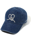 Heart Note Embroidered Cap Navy - OGARP - BALAAN 3