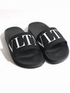 VLTN Logo Slippers Black - VALENTINO - BALAAN 2