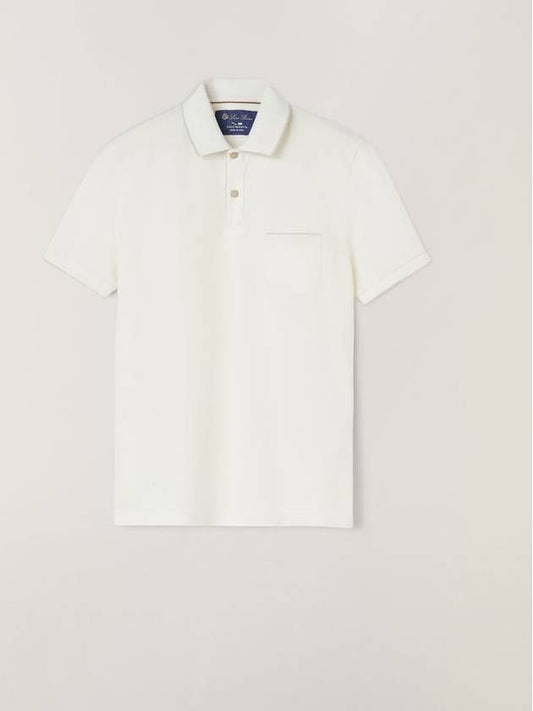 Men's Regatta Short Sleeve PK Shirt White - LORO PIANA - BALAAN 2