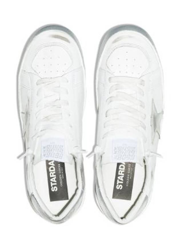 Stardan Silver Tab Low Top Sneakers White - GOLDEN GOOSE - BALAAN 3