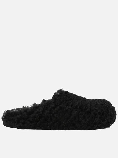 Shearling Mule Black - MARNI - BALAAN 2