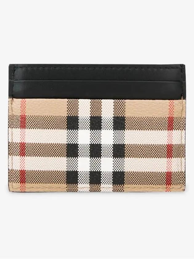 Vintage Check Card Wallet Beige - BURBERRY - BALAAN 3