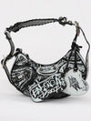 Le Cagol XS Graffiti Shoulder Bag Black - BALENCIAGA - BALAAN 4