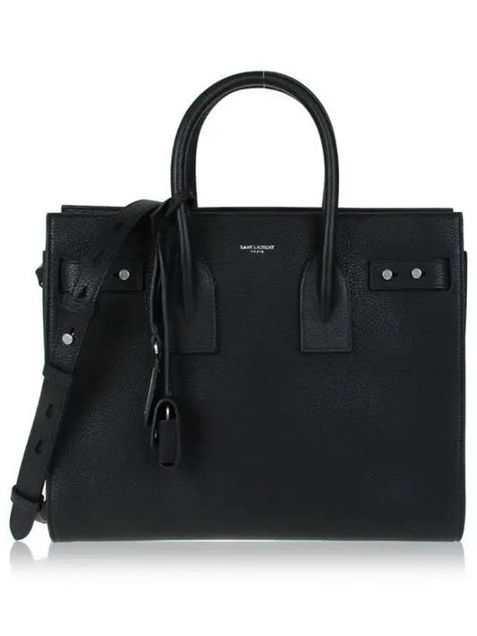 Supple Sac de Jour Small Toad Shoulder Bag Black - SAINT LAURENT - BALAAN 2