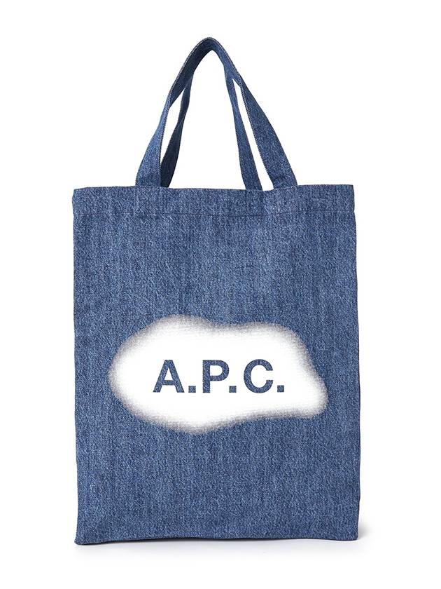 Logo Lou Mini Denim Tote Bag Indigo - A.P.C. - BALAAN 2