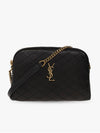 Gaby Quilted Lambskin Chain Cross Bag Black - SAINT LAURENT - BALAAN 2