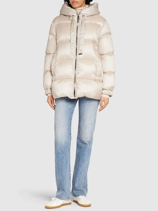 The Cube Seia Goose Down Jacket Ecru - MAX MARA - BALAAN 3