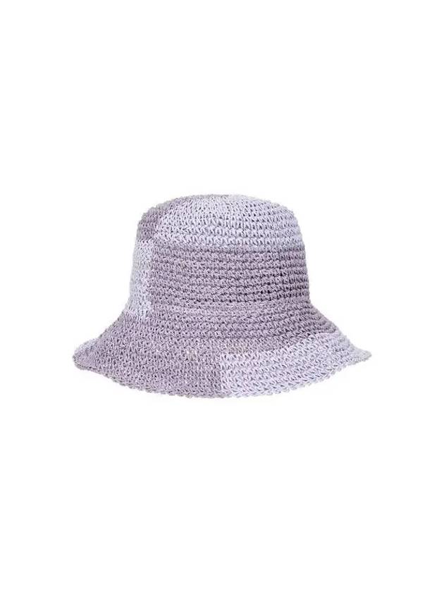 Women s Color Block Straw Hat Purple 270191 - EMPORIO ARMANI - BALAAN 1