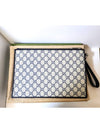 GG Supreme Canvas Clutch Bag Beige - GUCCI - BALAAN 5