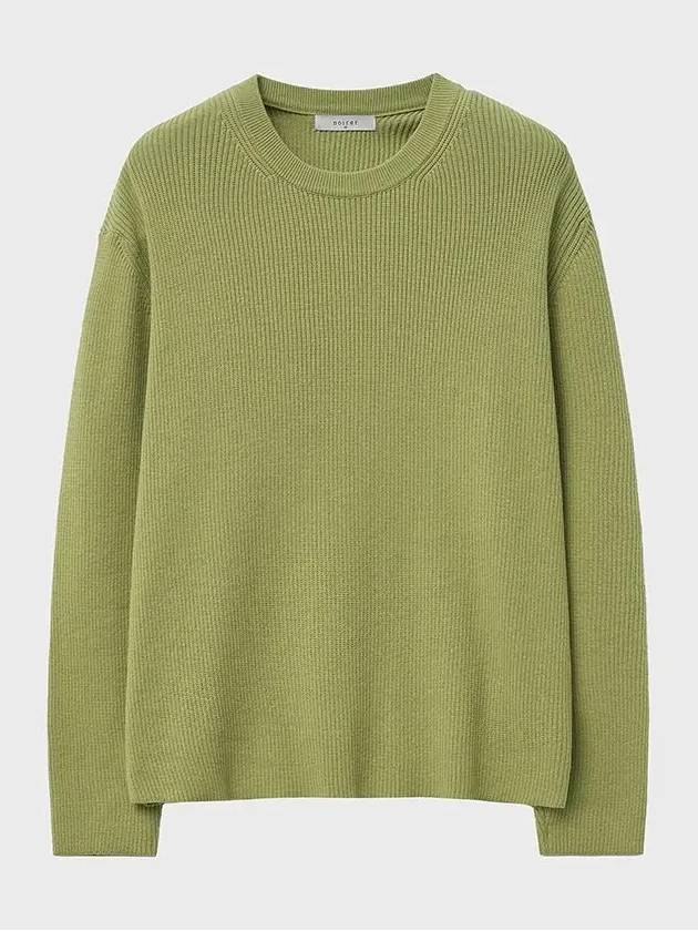 Luxe Cotton Basic Knit Top Avocado - NOIRER - BALAAN 3