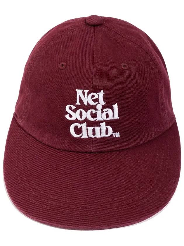 OG LOGO LONGVILLE CAP BURGUNDY - NET SOCIAL CLUB - BALAAN 5