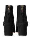 Women's Maxi Maxi Charm Suede Walker Boots Black - LORO PIANA - BALAAN.