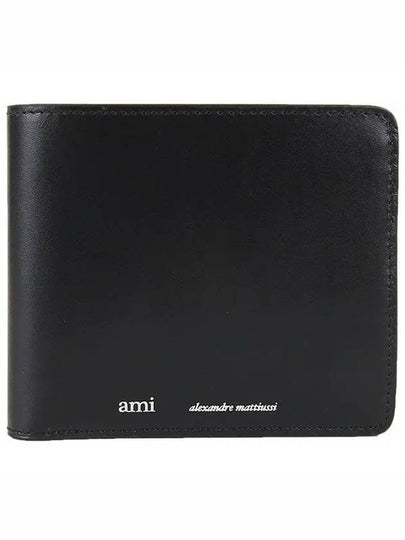 Logo Bifold Wallet Black - AMI - BALAAN 2