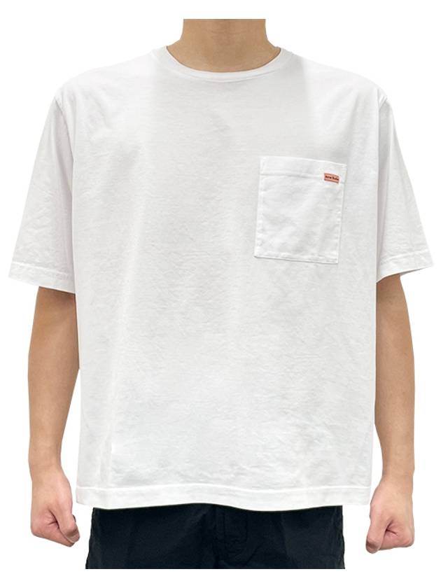 Logo Patch Short Sleeve T-Shirt White - ACNE STUDIOS - BALAAN 2