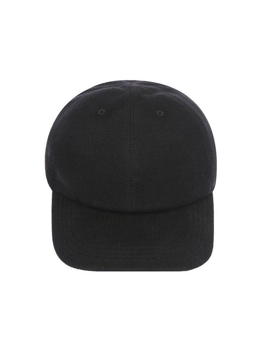 UCAPP25 BLACK side logo embroidered cotton black ball cap - KITON - BALAAN 2
