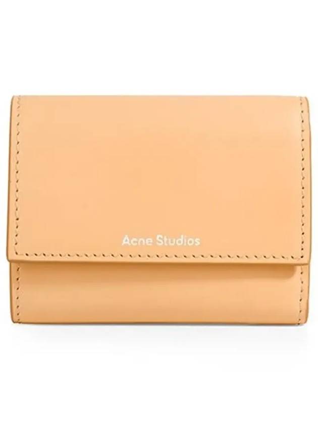 Logo Print Half Wallet Dawn Beige - ACNE STUDIOS - BALAAN 5