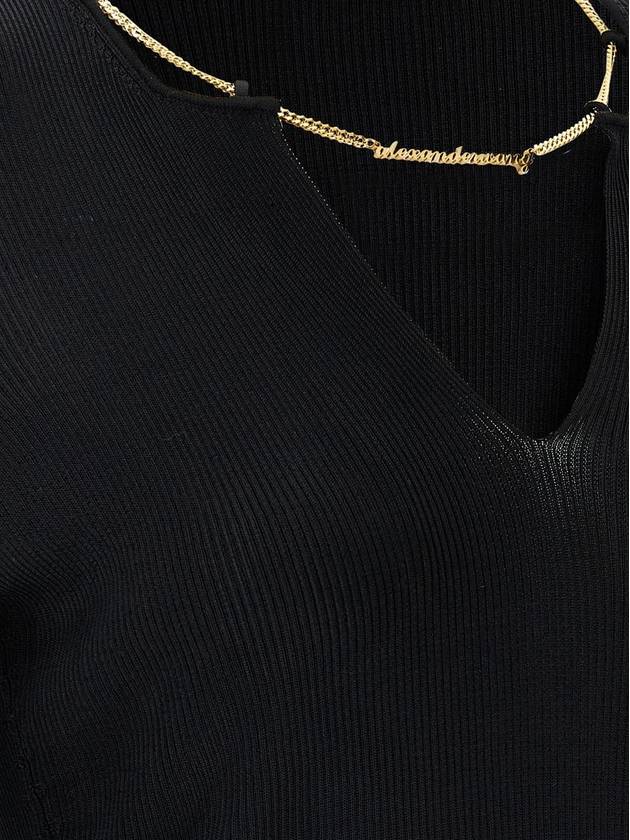 Alexander Wang 'Gold Nameplate Chain' Sweater - ALEXANDER WANG - BALAAN 4