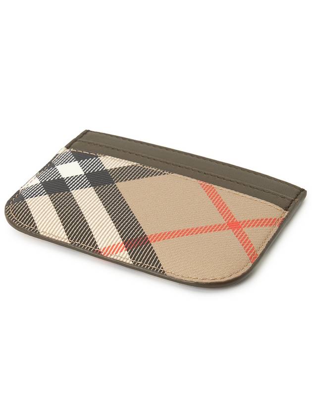 Check Card Wallet Beige - BURBERRY - BALAAN 4