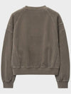 Paneled Cropped Sweatshirt Ashed Brown - NOIRER FOR WOMEN - BALAAN 5